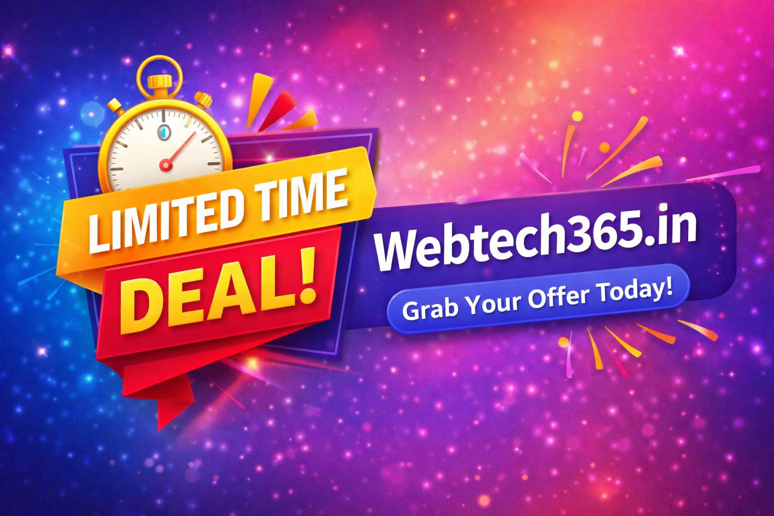 Limited Time Deals – Grow Your Business Online with Webtech365.in